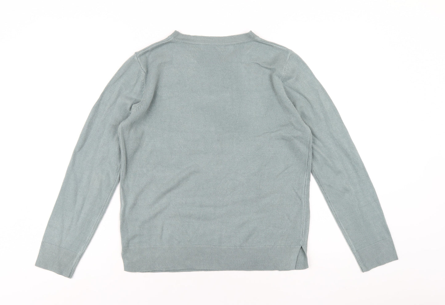 Womens UK Size 12 Marks and Spencer Green Pullover Jumper