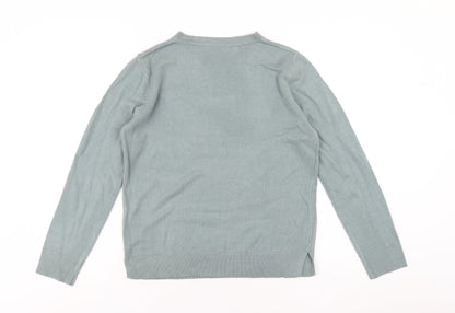 Womens UK Size 12 Marks and Spencer Green Pullover Jumper