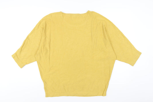 Womens UK Size M Paramour Yellow Pullover Jumper