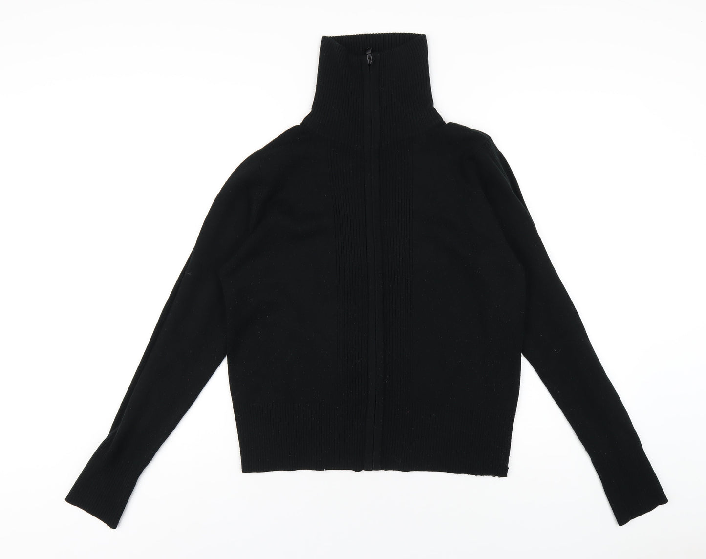 Womens UK Size 16 MK One Black Full Zip Jumper