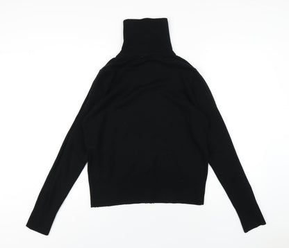 Womens UK Size 16 MK One Black Full Zip Jumper