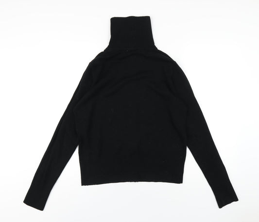 Womens UK Size 16 MK One Black Full Zip Jumper