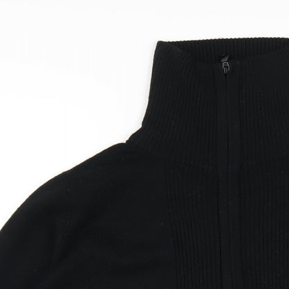 Womens UK Size 16 MK One Black Full Zip Jumper