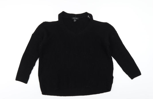 Womens UK Size S New Look Black Pullover Jumper