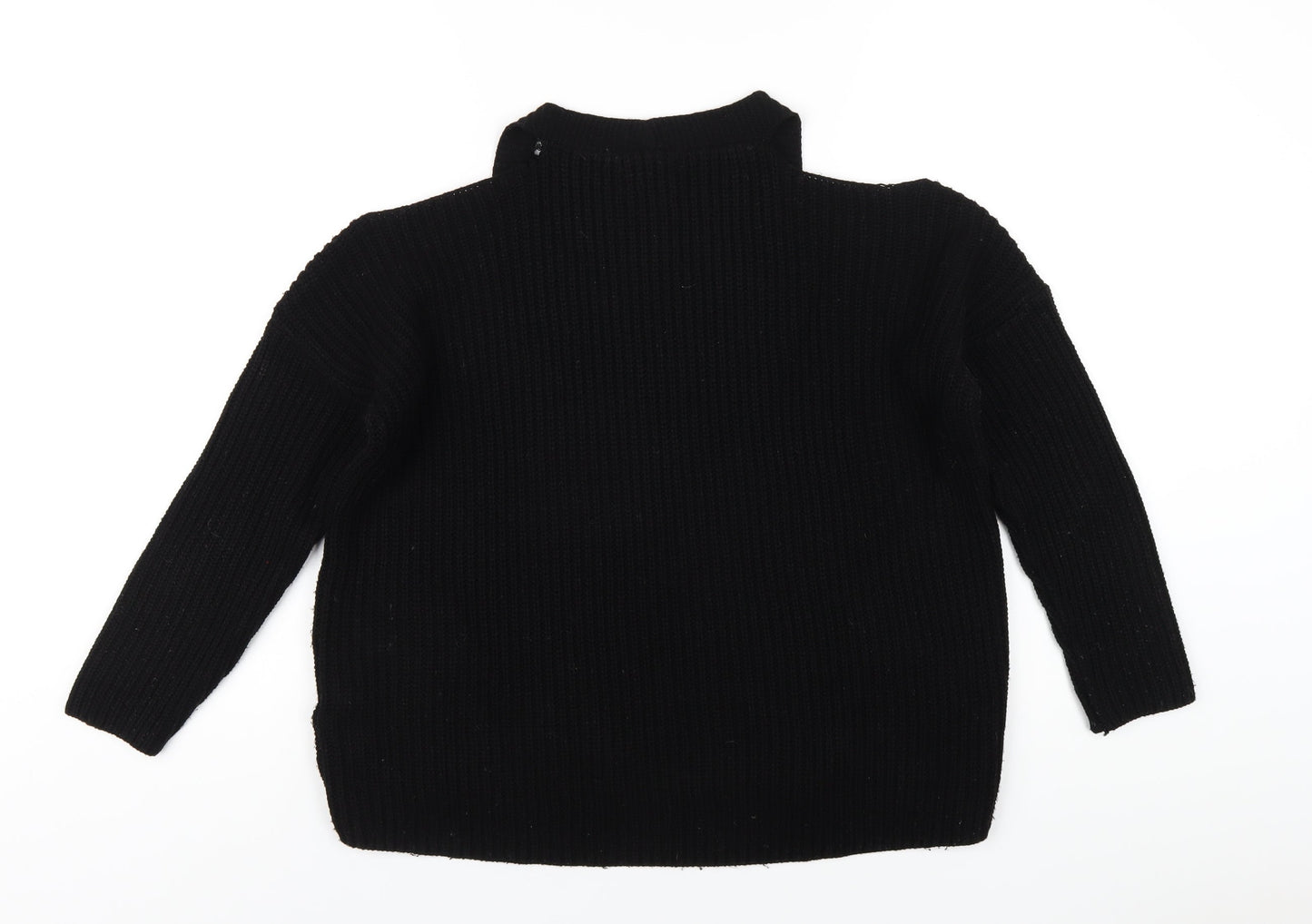 Womens UK Size S New Look Black Pullover Jumper