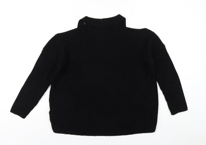 Womens UK Size S New Look Black Pullover Jumper
