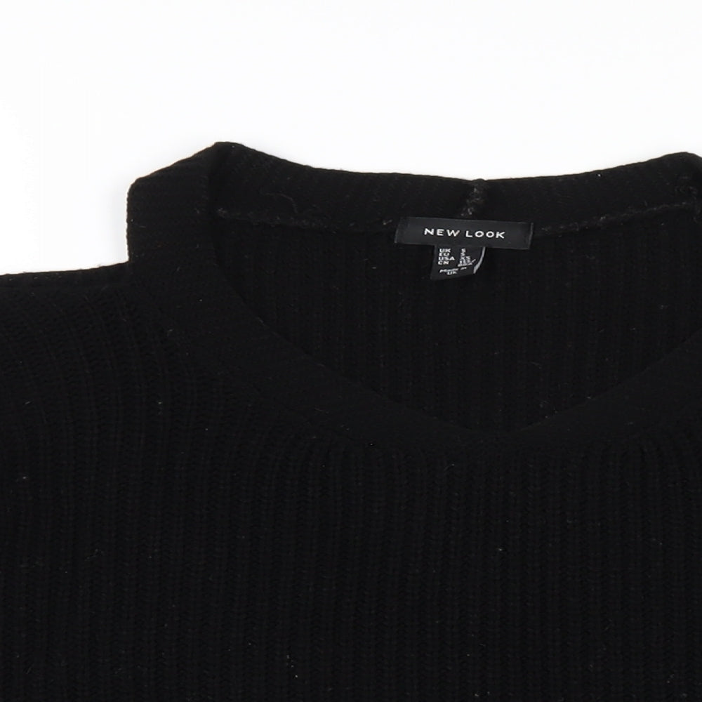 Womens UK Size S New Look Black Pullover Jumper