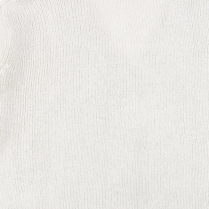 EWM Womens Beige V-Neck Acrylic Cardigan Jumper Size 14