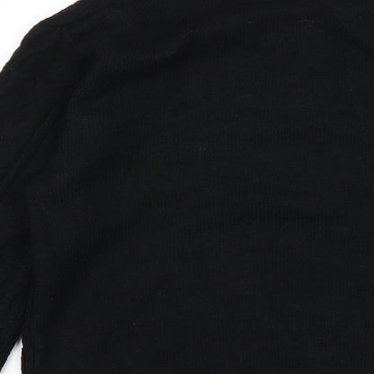 Womens UK Size S Quiz Black Pullover Jumper