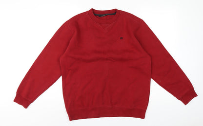 Mens UK Size M CS Active Red Pullover Sweatshirt