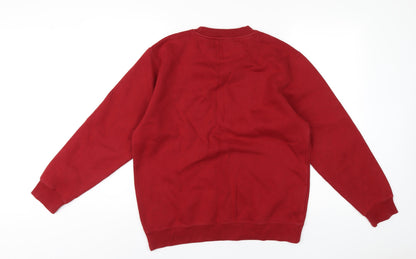 Mens UK Size M CS Active Red Pullover Sweatshirt