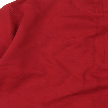 Mens UK Size M CS Active Red Pullover Sweatshirt