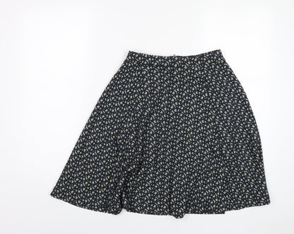 Great Plains Womens Blue Geometric Viscose A-Line Skirt Size 8 Zip
