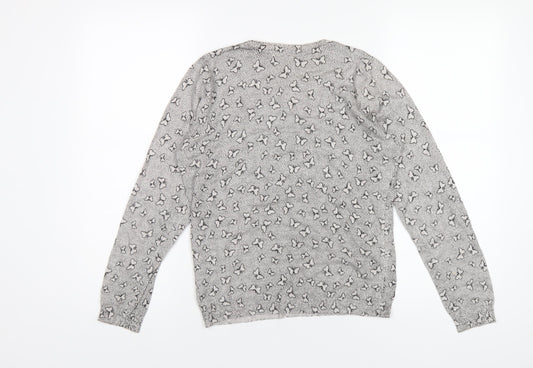 Womens UK Size 12 Marks and Spencer Grey Pullover Jumper