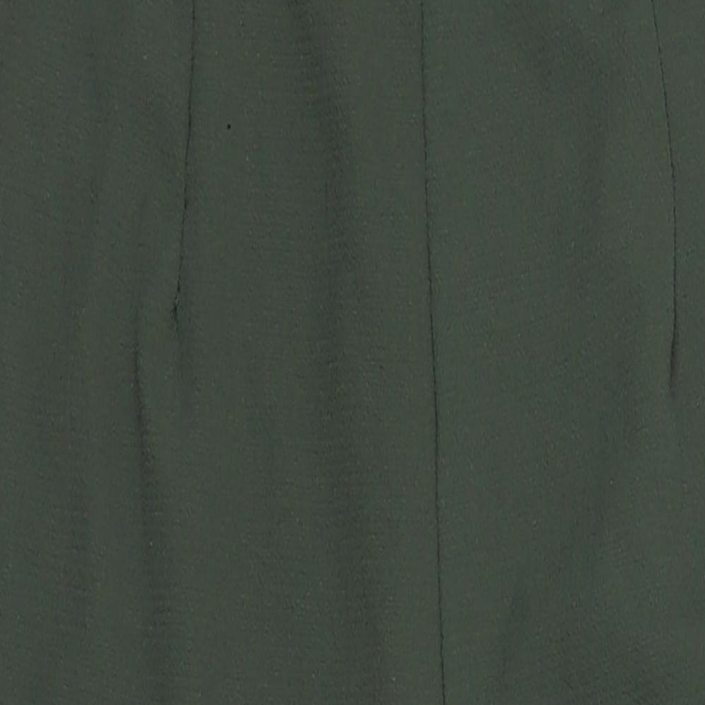 PRETTYLITTLETHING Womens Green Polyester Jumpsuit One-Piece Size 10 L31 in Zip - Lace Detail