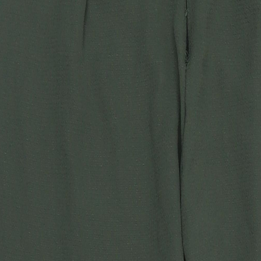 PRETTYLITTLETHING Womens Green Polyester Jumpsuit One-Piece Size 10 L31 in Zip - Lace Detail