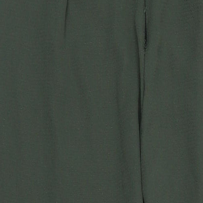 PRETTYLITTLETHING Womens Green Polyester Jumpsuit One-Piece Size 10 L31 in Zip - Lace Detail