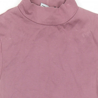 ASOS Womens Purple Cotton Playsuit One-Piece Size 10 Snap