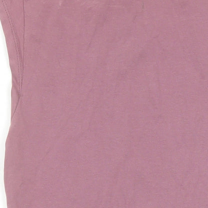 ASOS Womens Purple Cotton Playsuit One-Piece Size 10 Snap