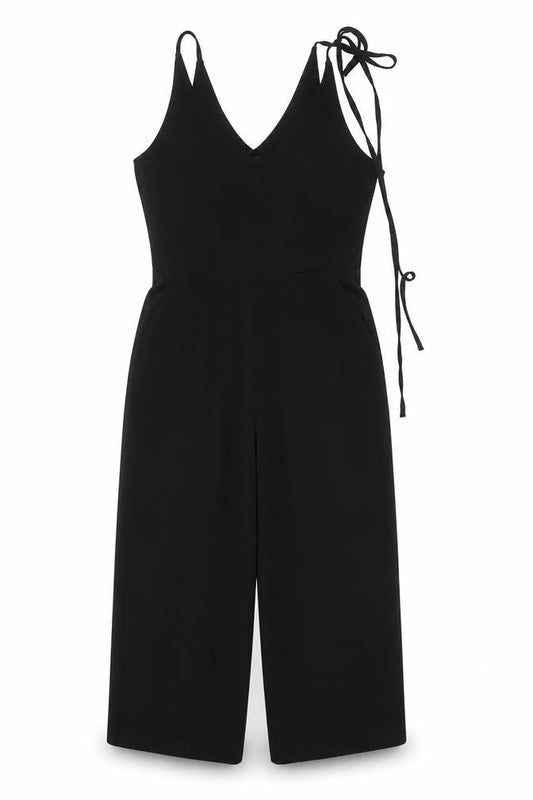 Womens UK Size 8 AX Paris One-Piece Black Jumpsuit