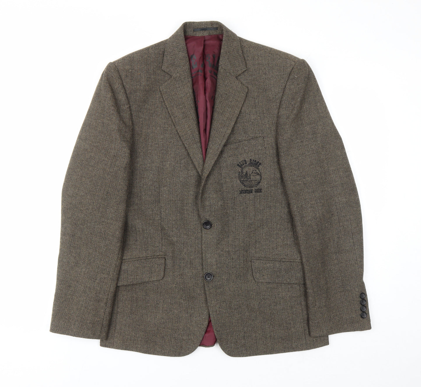 Mens UK Size 36 REMUS Regular Beige Suit Jacket
