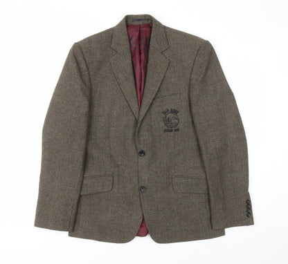 Mens UK Size 36 REMUS Regular Beige Suit Jacket