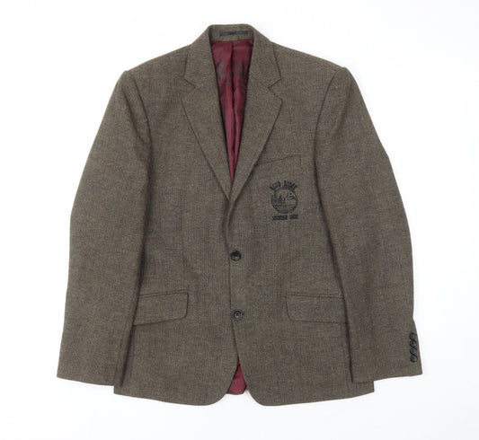 Mens UK Size 36 REMUS Regular Beige Suit Jacket