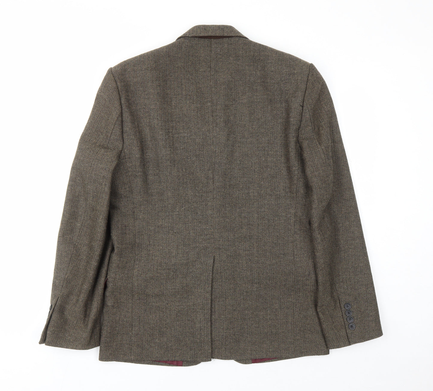 Mens UK Size 36 REMUS Regular Beige Suit Jacket