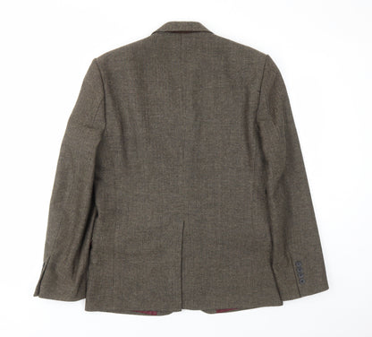 Mens UK Size 36 REMUS Regular Beige Suit Jacket