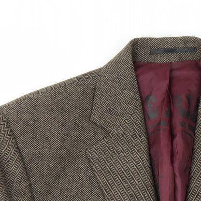 Mens UK Size 36 REMUS Regular Beige Suit Jacket