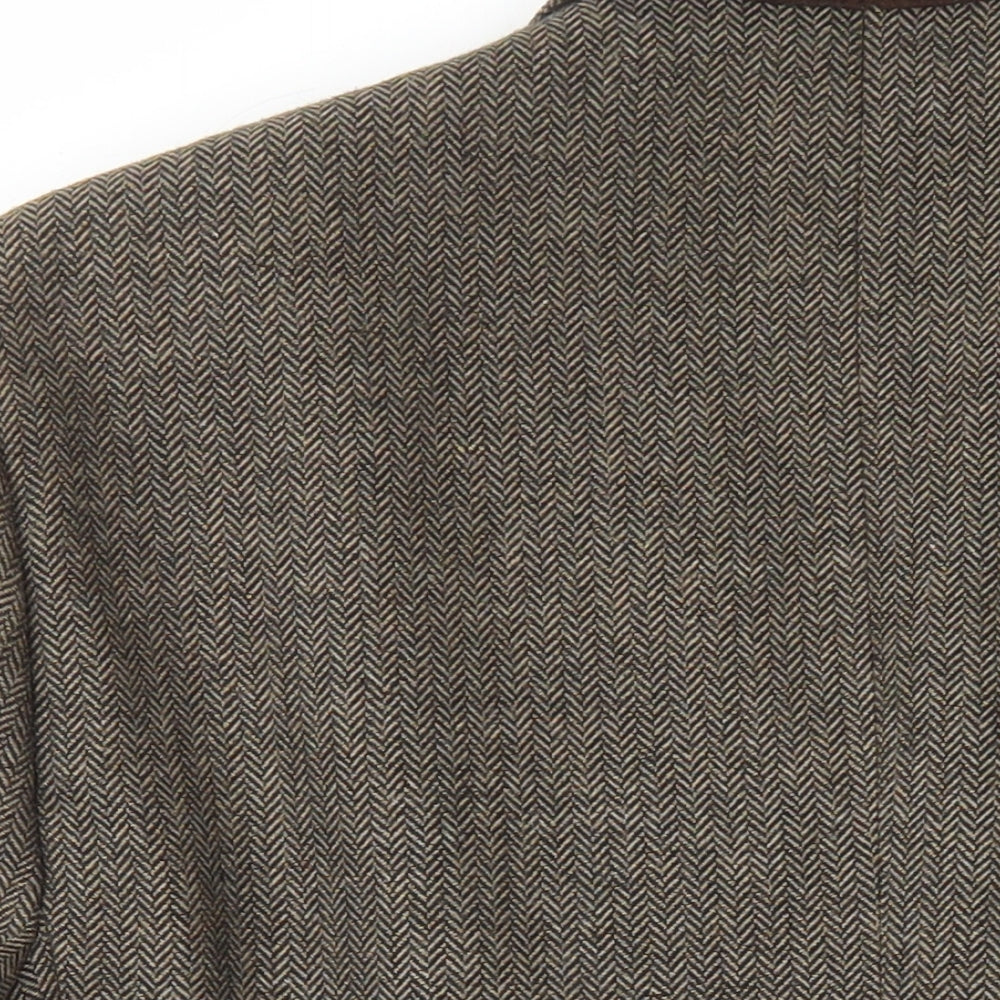 Mens UK Size 36 REMUS Regular Beige Suit Jacket
