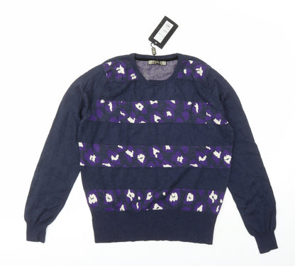 Womens UK Size S BiBA Blue Pullover Jumper