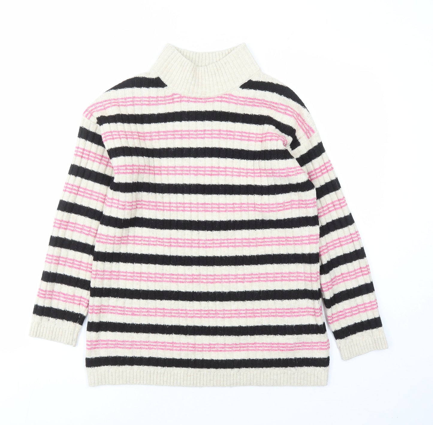 Womens UK Size S Marks and Spencer Beige Pullover Jumper