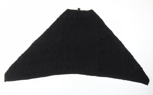 Womens UK Size L NEXT Black Cape Jumper