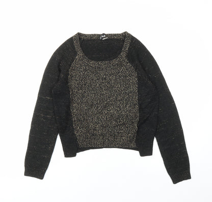 Womens UK Size S Divided by H&M Black Pullover Jumper