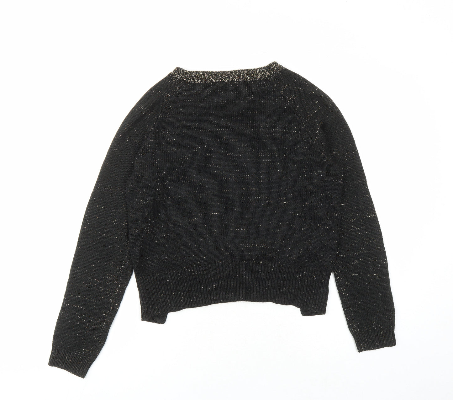 Womens UK Size S Divided by H&M Black Pullover Jumper