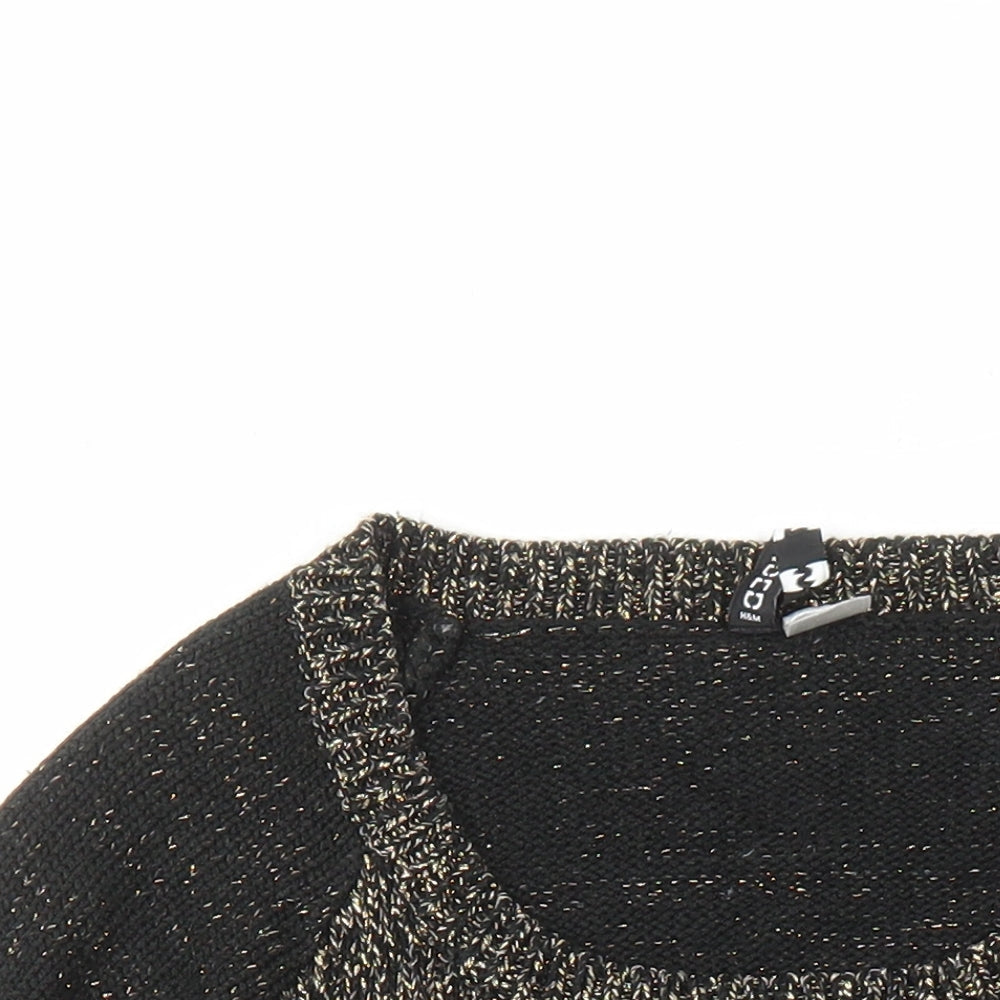Womens UK Size S Divided by H&M Black Pullover Jumper