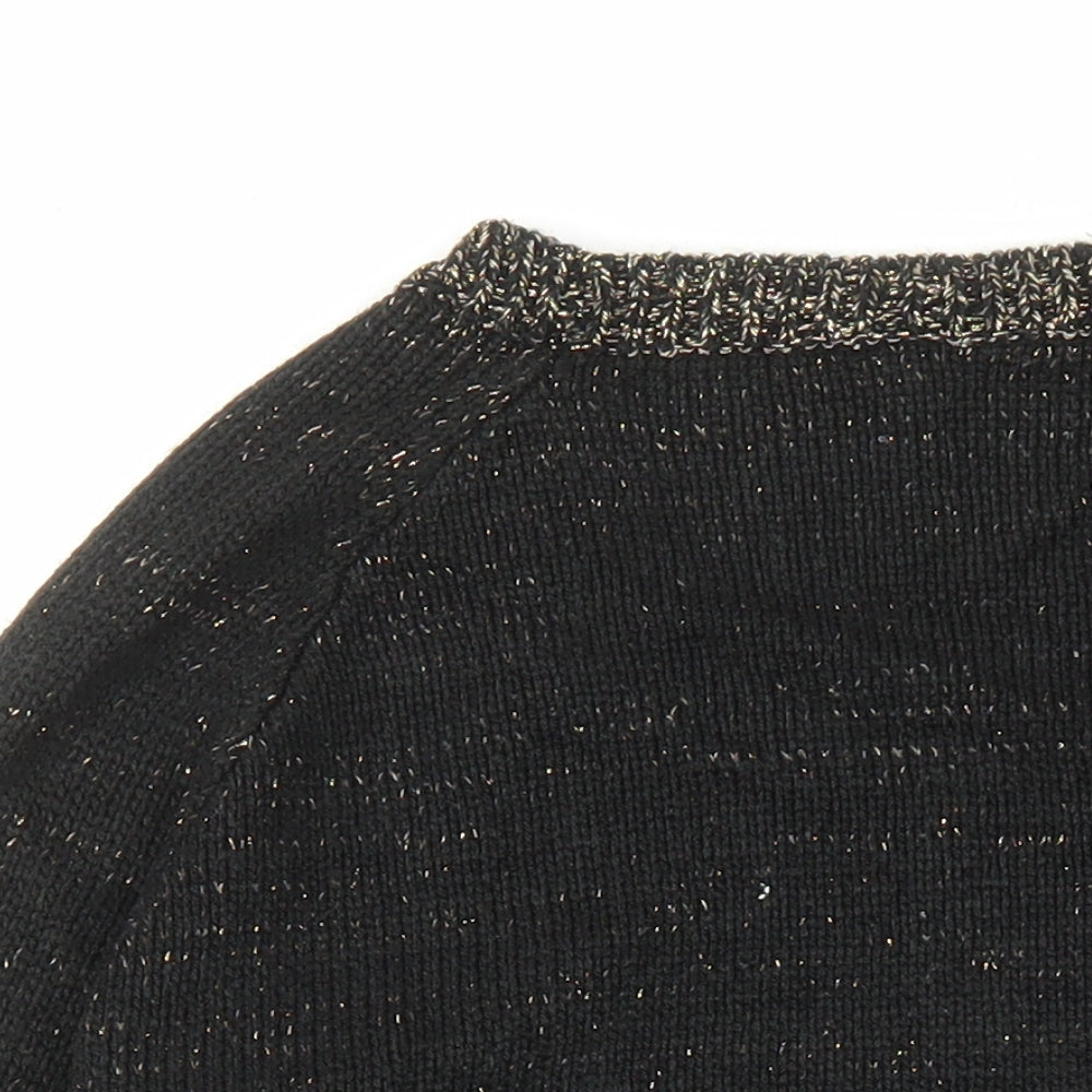 Womens UK Size S Divided by H&M Black Pullover Jumper