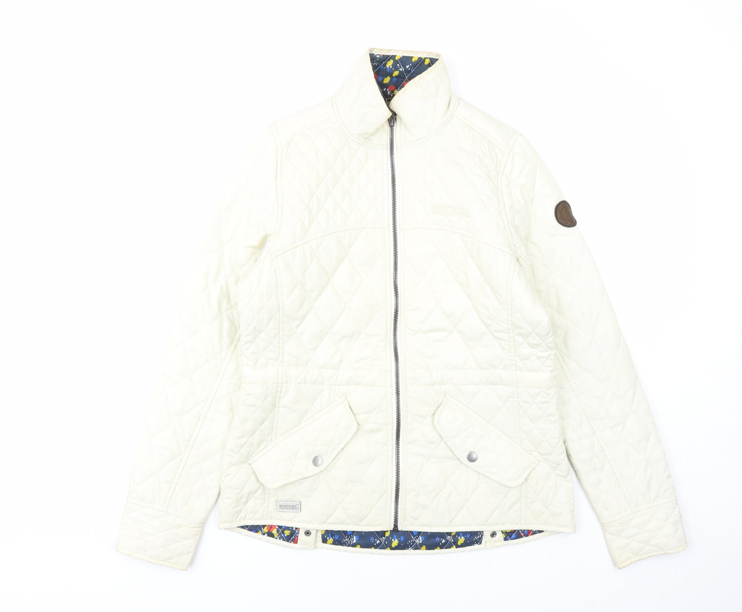 Womens UK Size 10 Regatta White Quilted Coat