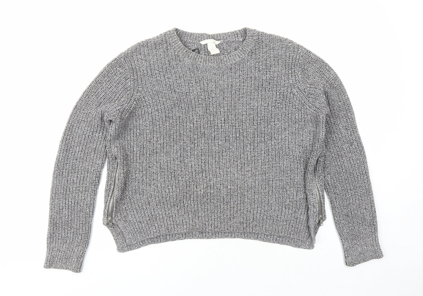 Womens UK Size M H&M Grey Pullover Jumper