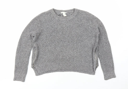 Womens UK Size M H&M Grey Pullover Jumper