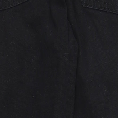 Denim & Co. Mens Black Cotton Straight Jeans Size 30 in L30 in Regular Zip - Pockets