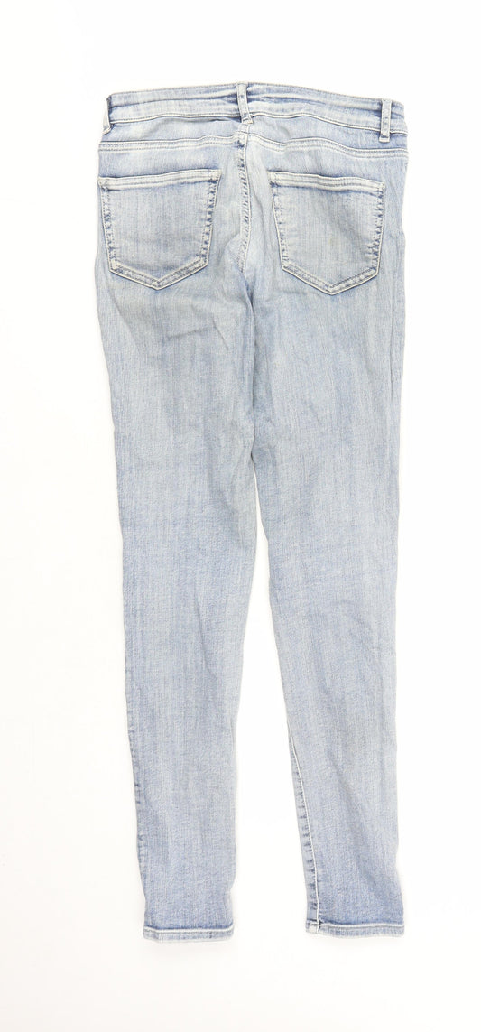 Womens UK Size 10 Waredenim Regular Fit Skinny Blue Jeans