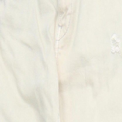 Zara Womens Beige Cotton Skinny Jeans Size 10 L27 in Regular Zip - Pockets Raw Hems