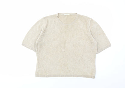 Womens UK Size 14 Marks and Spencer Brown Pullover Jumper