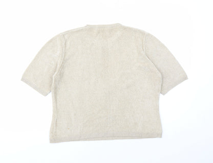 Womens UK Size 14 Marks and Spencer Brown Pullover Jumper