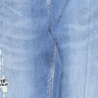Mens UK Size 28 in River Island Regular Fit Skinny Blue Jeans