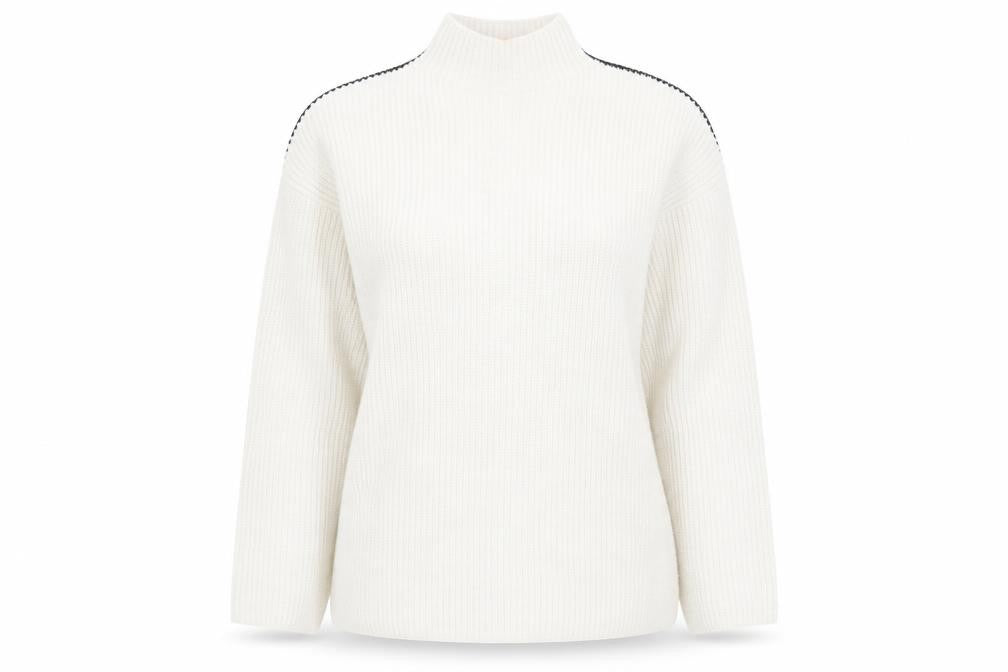 Womens UK Size L marks and Beige Pullover Jumper