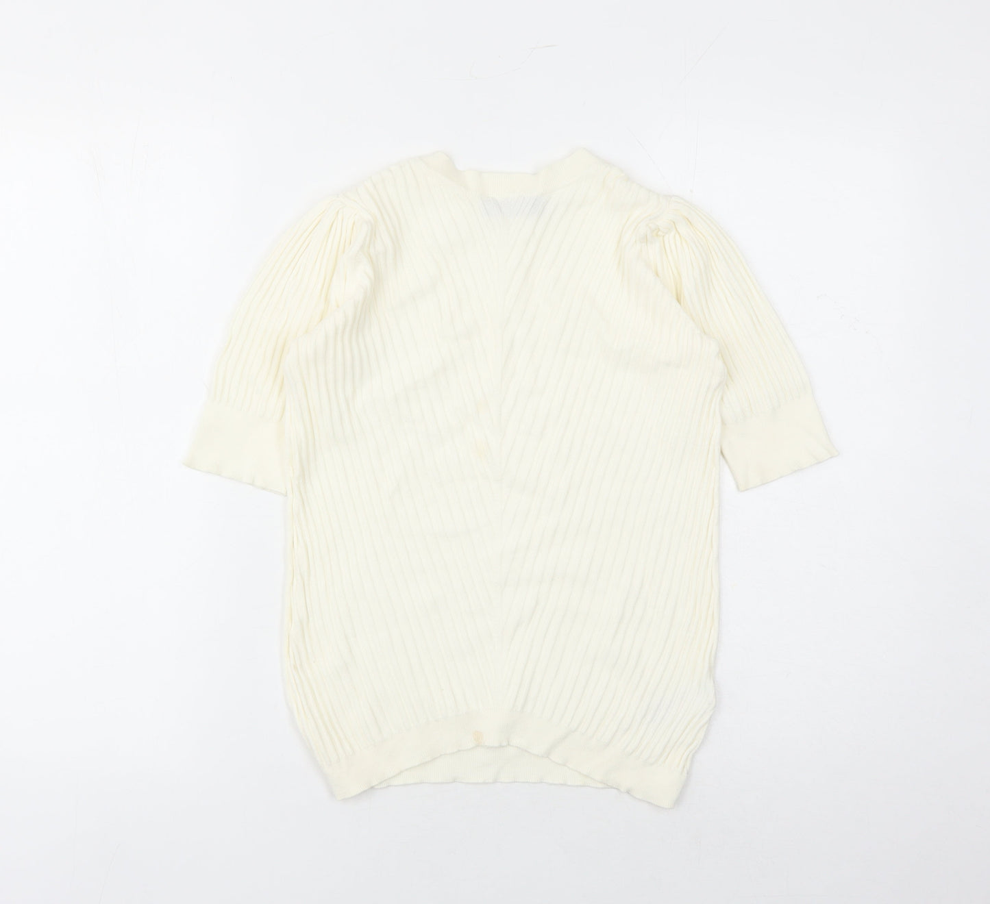 Womens UK Size 10 Marks and Spencer Ivory Pullover Jumper