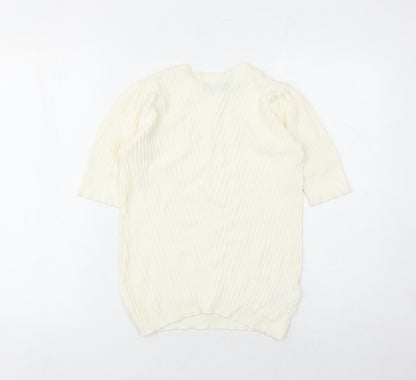 Womens UK Size 10 Marks and Spencer Ivory Pullover Jumper